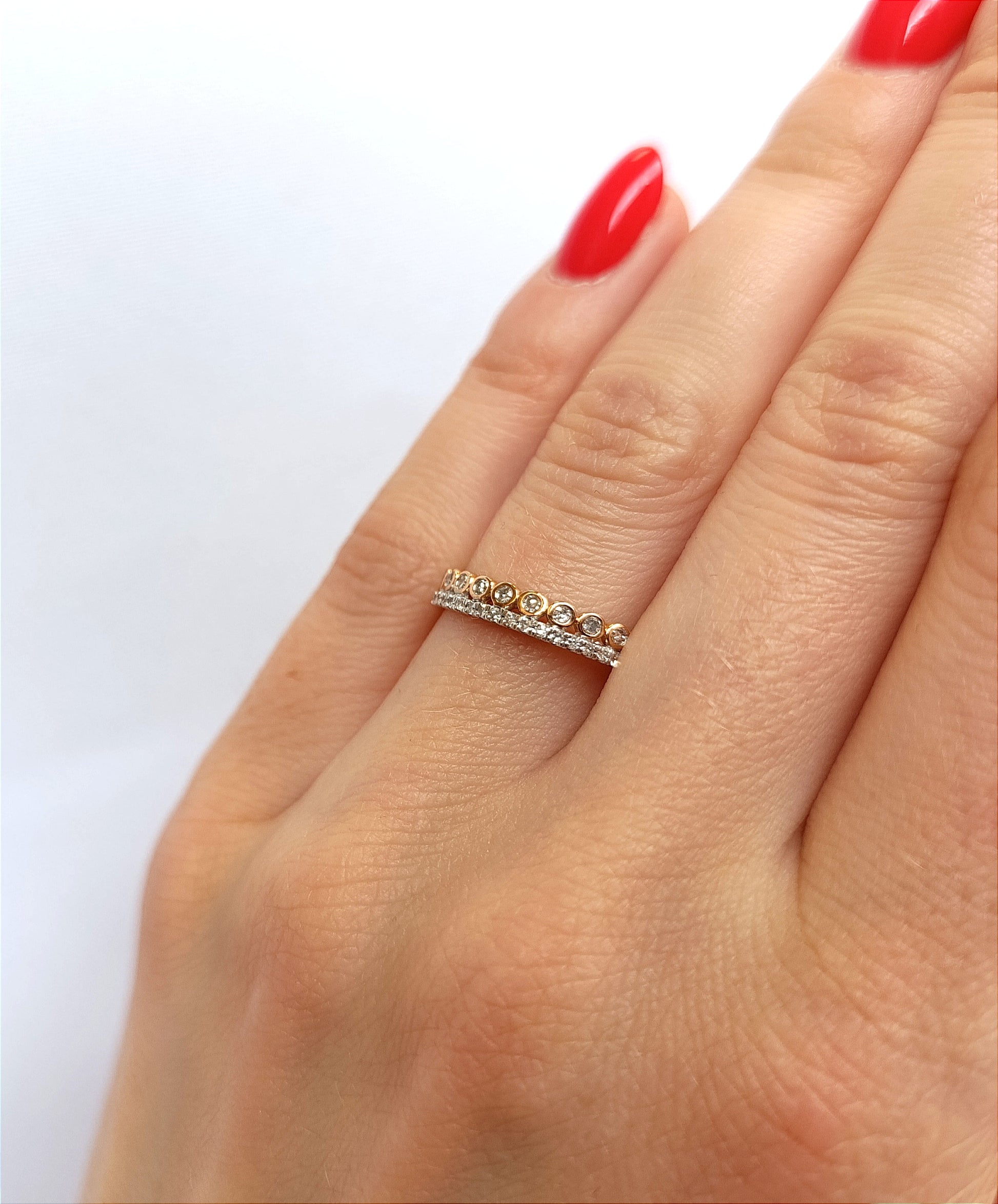 Žiedas su deimantais 0.23ct Kolje