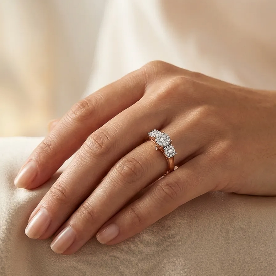 Sužadėtuvių žiedas su 0.5 ct natūraliais briliantais