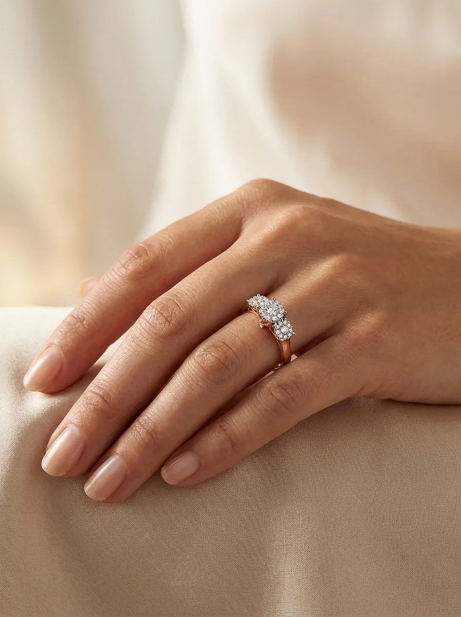 Sužadėtuvių žiedas su 0.5 ct natūraliais briliantais