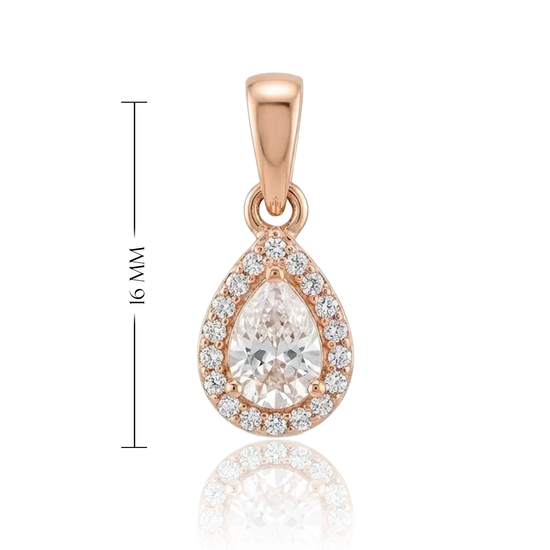 Elegantiškas pakabukas su centriniu cirkoniu