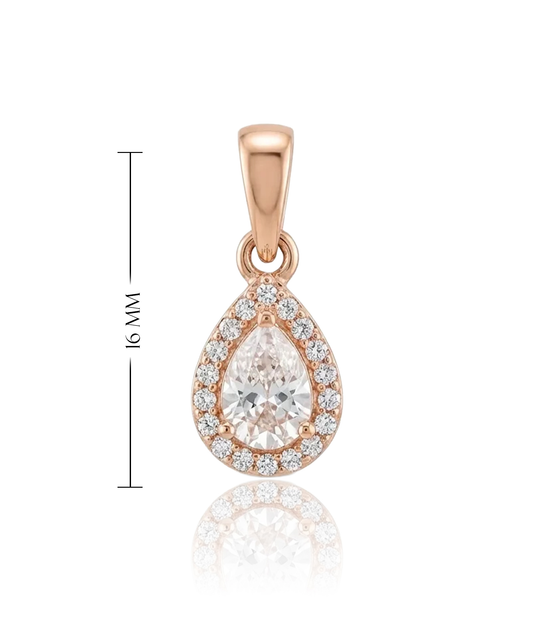 Elegantiškas pakabukas su centriniu cirkoniu