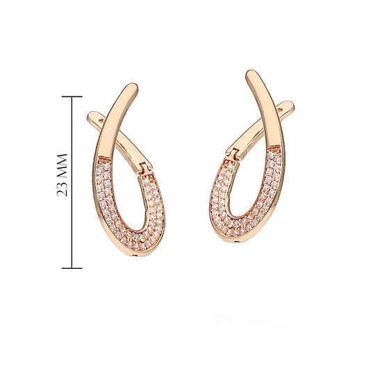 Zelta auskari ar cirkoniem