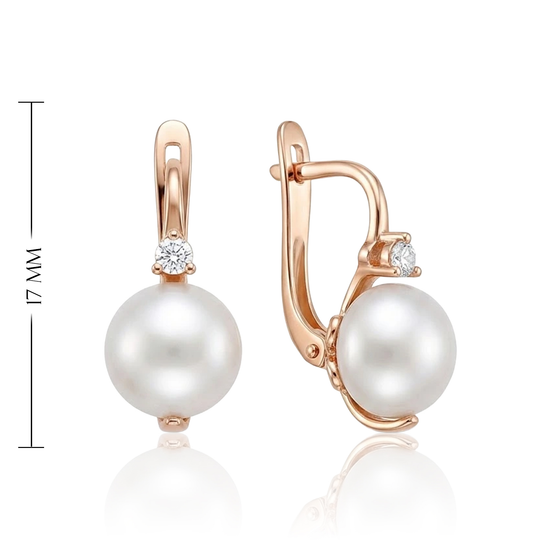 elegantiški perlo auskarai