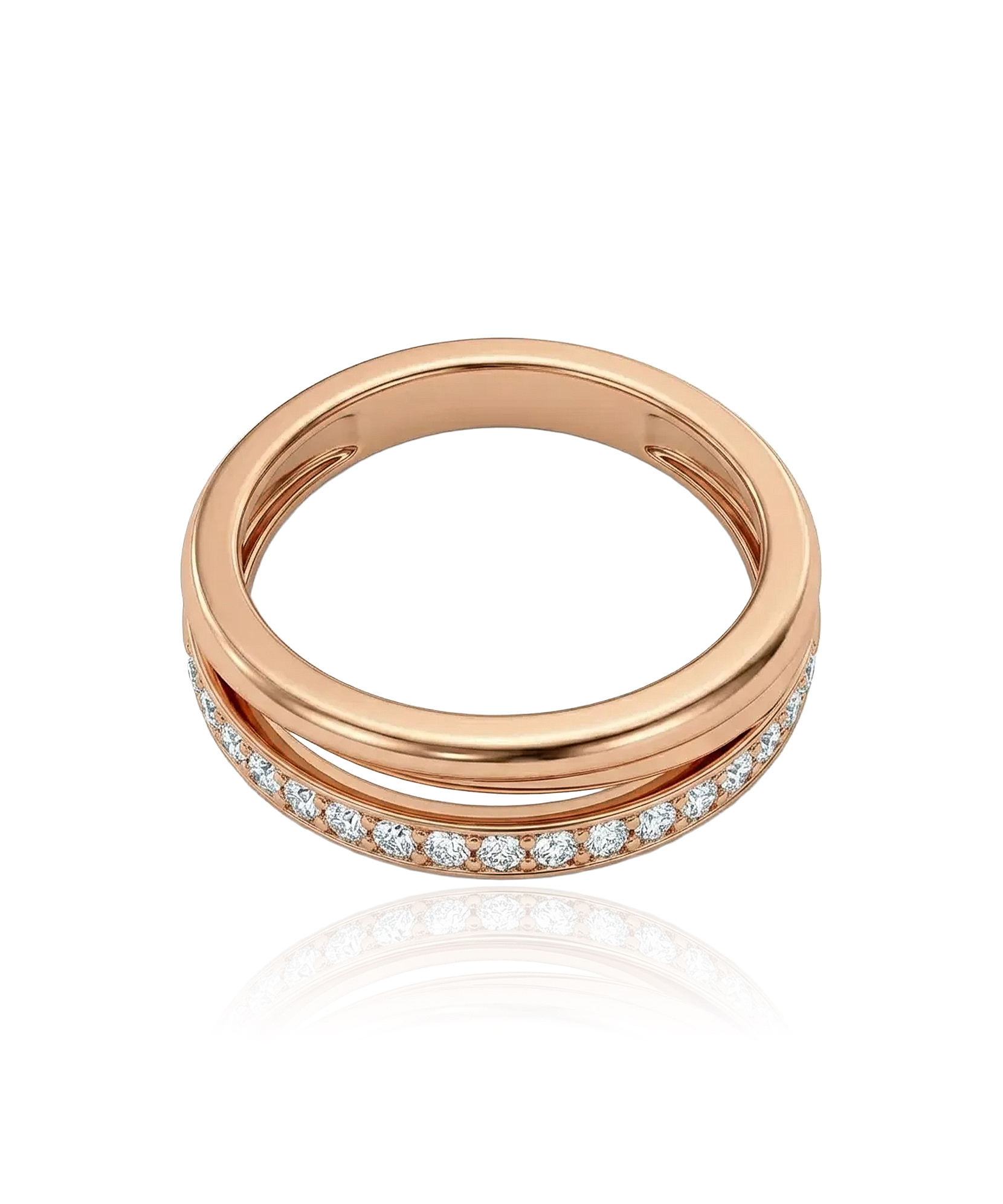 585 prabos auksinis žiedas su cirkoniais 1.98 g