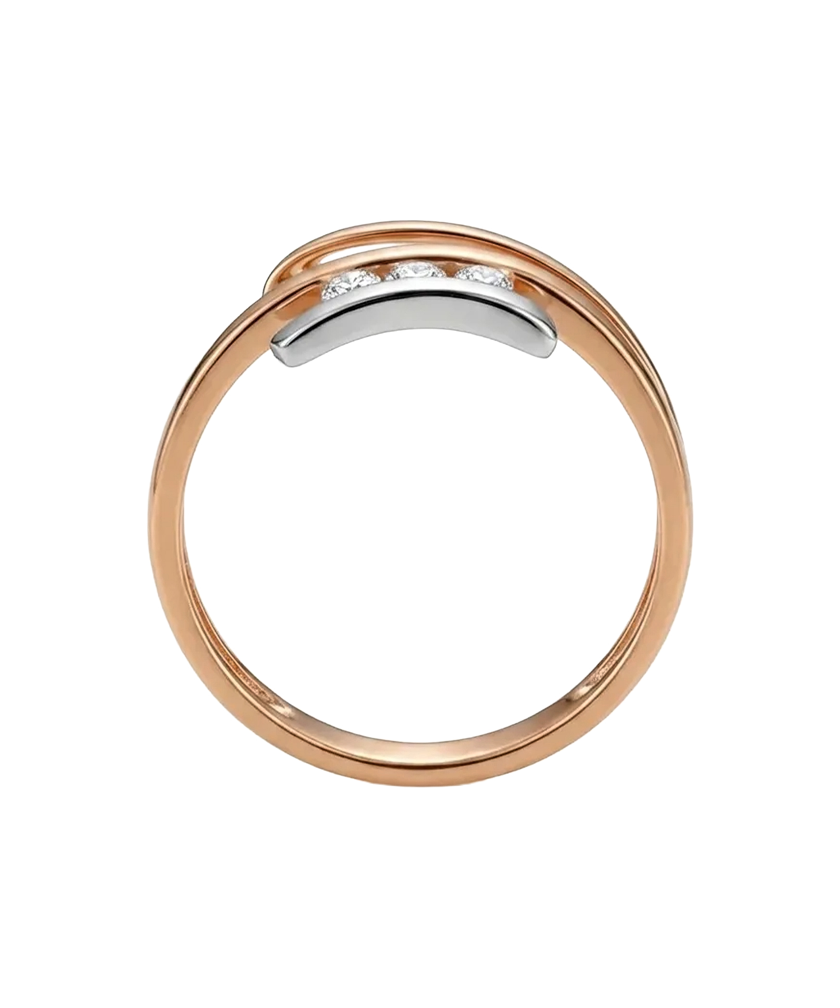 585 prabos auksinis žiedas su cirkoniais 1.9 g