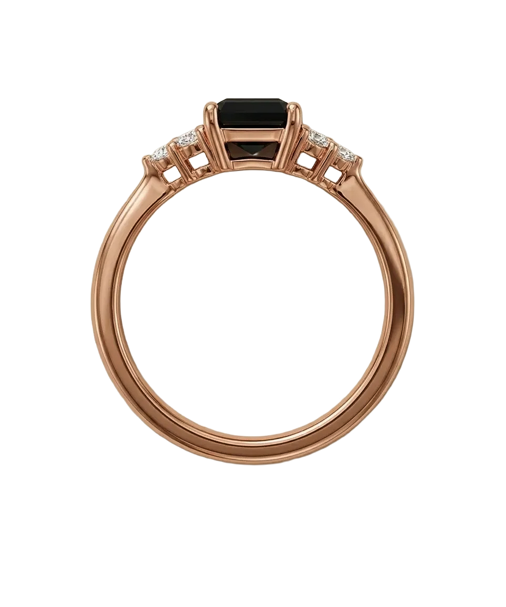 585 prabos auksinis žiedas su juodu akmeniu 2.57 g