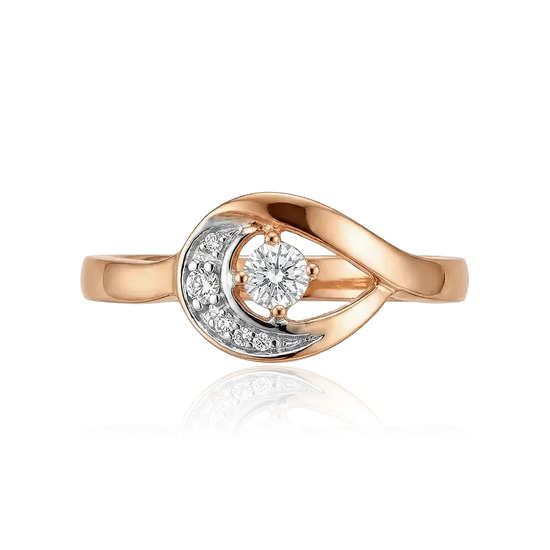 Moteriškas auksinis žiedas 17 dydis