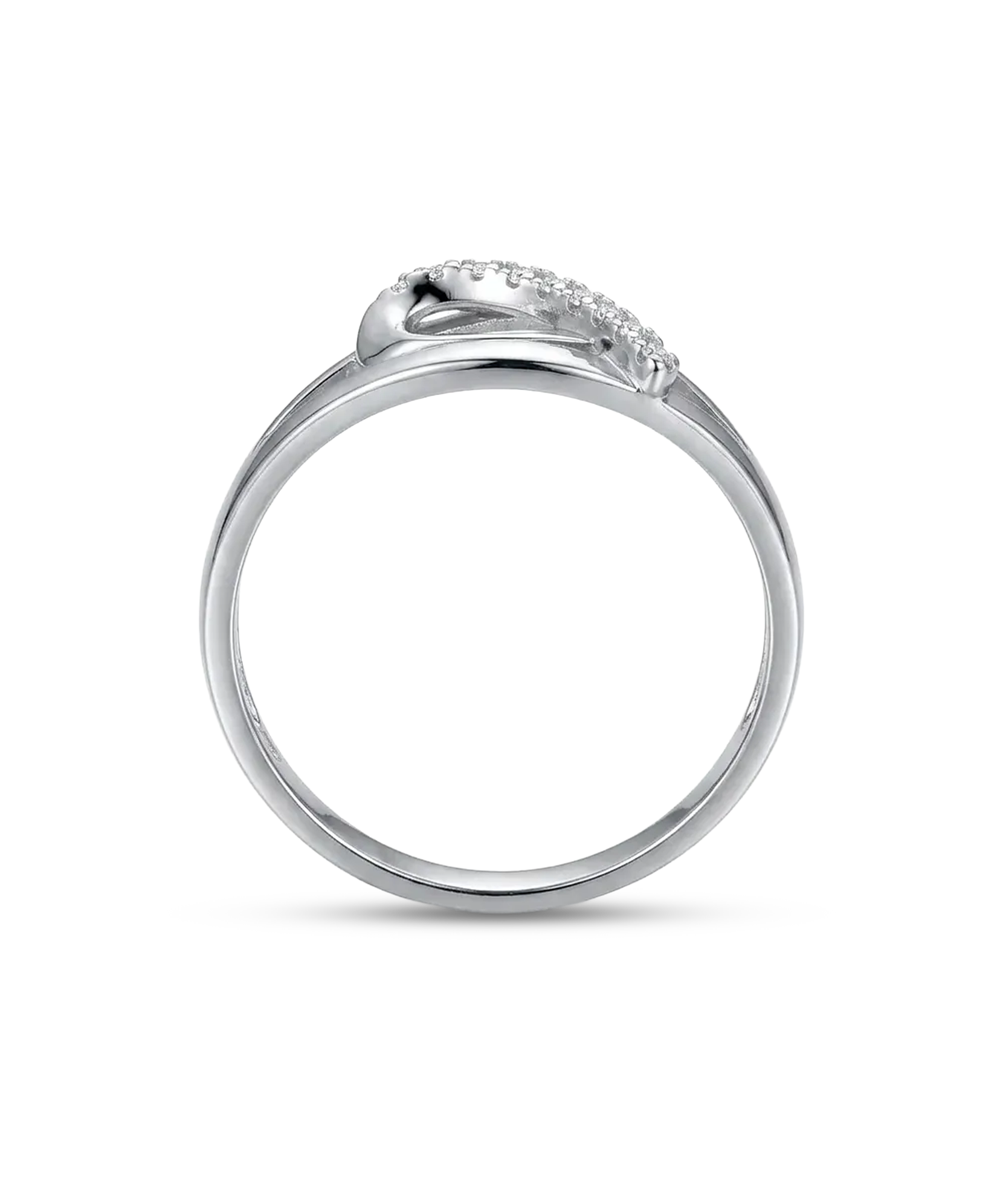 Elegantiškas žiedas su briliantais