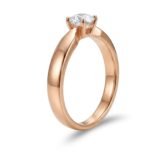 Sužadėtuvių žiedas 0,3 ct briliantas