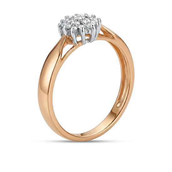 Moteriškas žiedas su briliantais