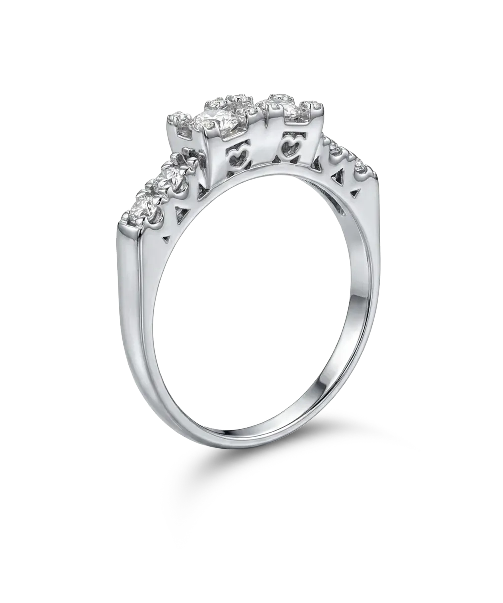 Prabangus žiedas su 0,50 ct briliantais