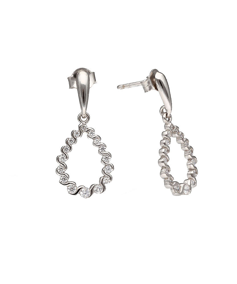 Baltā zelta auskari 