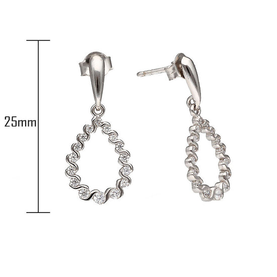 Baltā zelta auskari