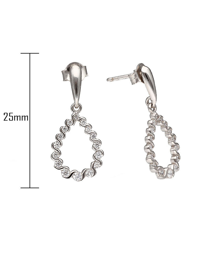 Baltā zelta auskari