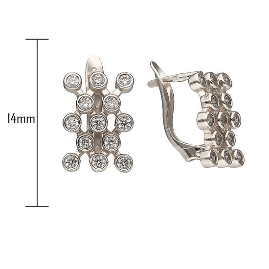 Baltā zelta auskari 