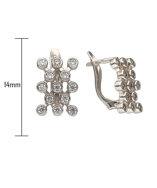 Balto aukso auskarai 