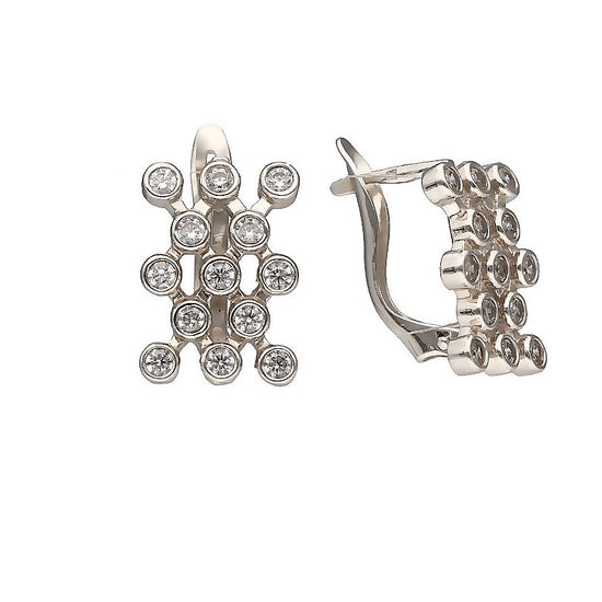 Baltā zelta auskari 