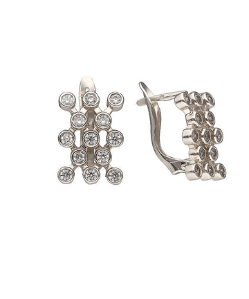 Baltā zelta auskari 