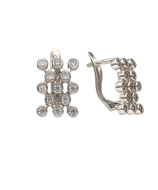 Balto aukso auskarai 