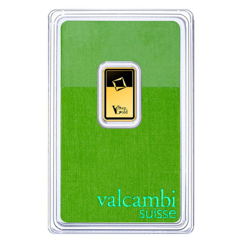 Investicinis auksas 2.5g. Valcambi green