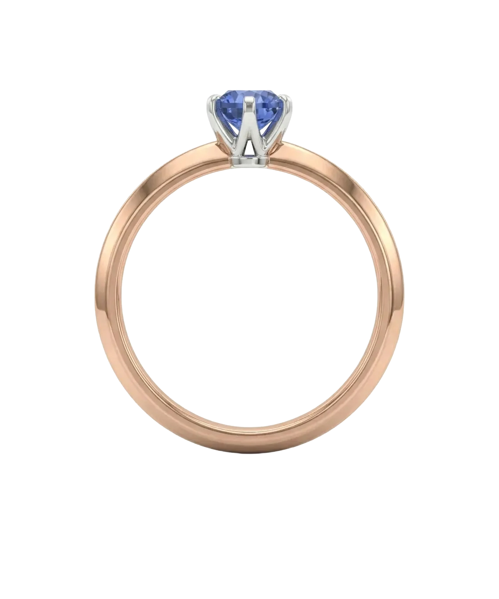 Klasikinis auksinis žiedas su spalvotu akmeniu