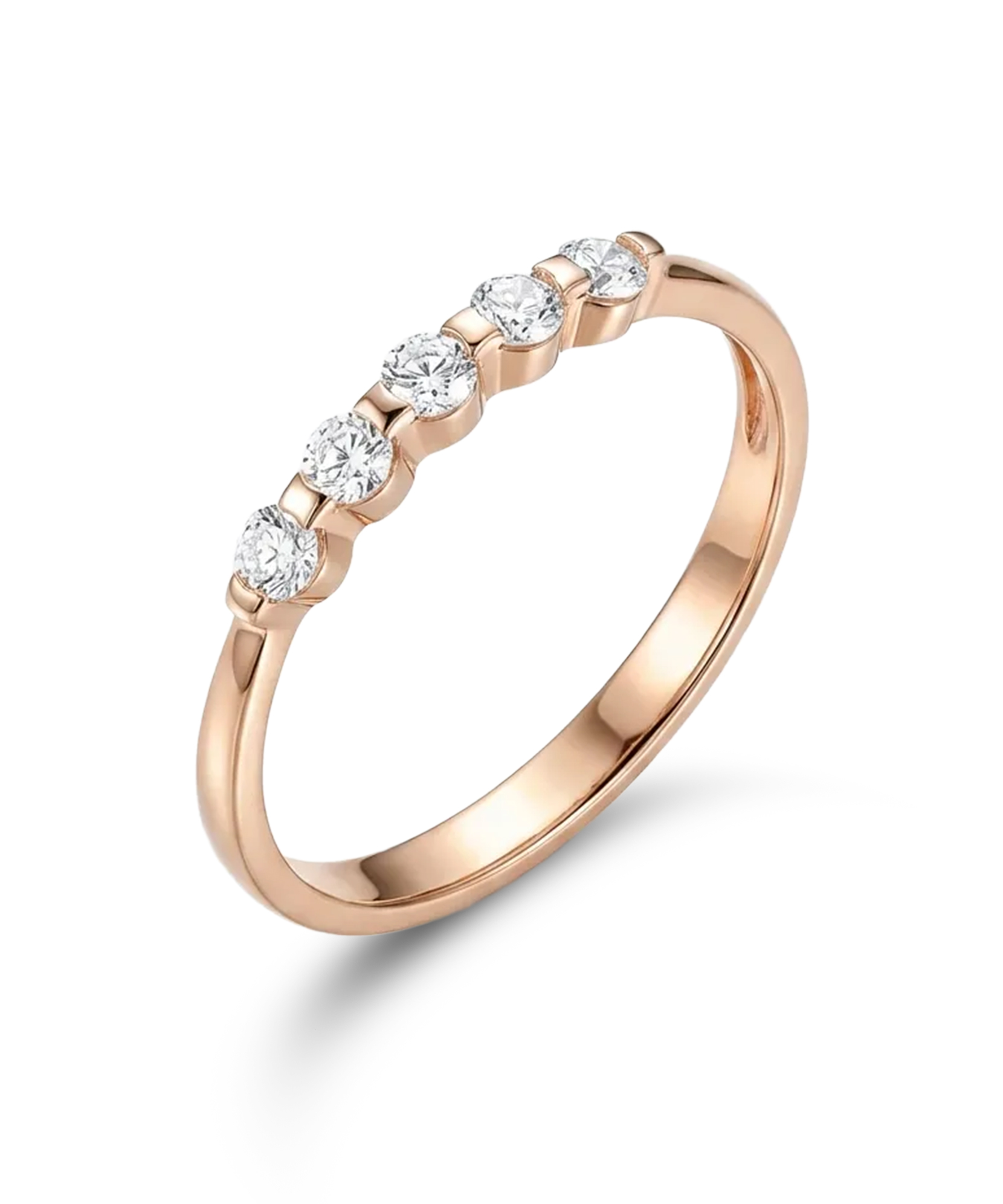 Auksinis žiedas su cirkoniais 17 dydis