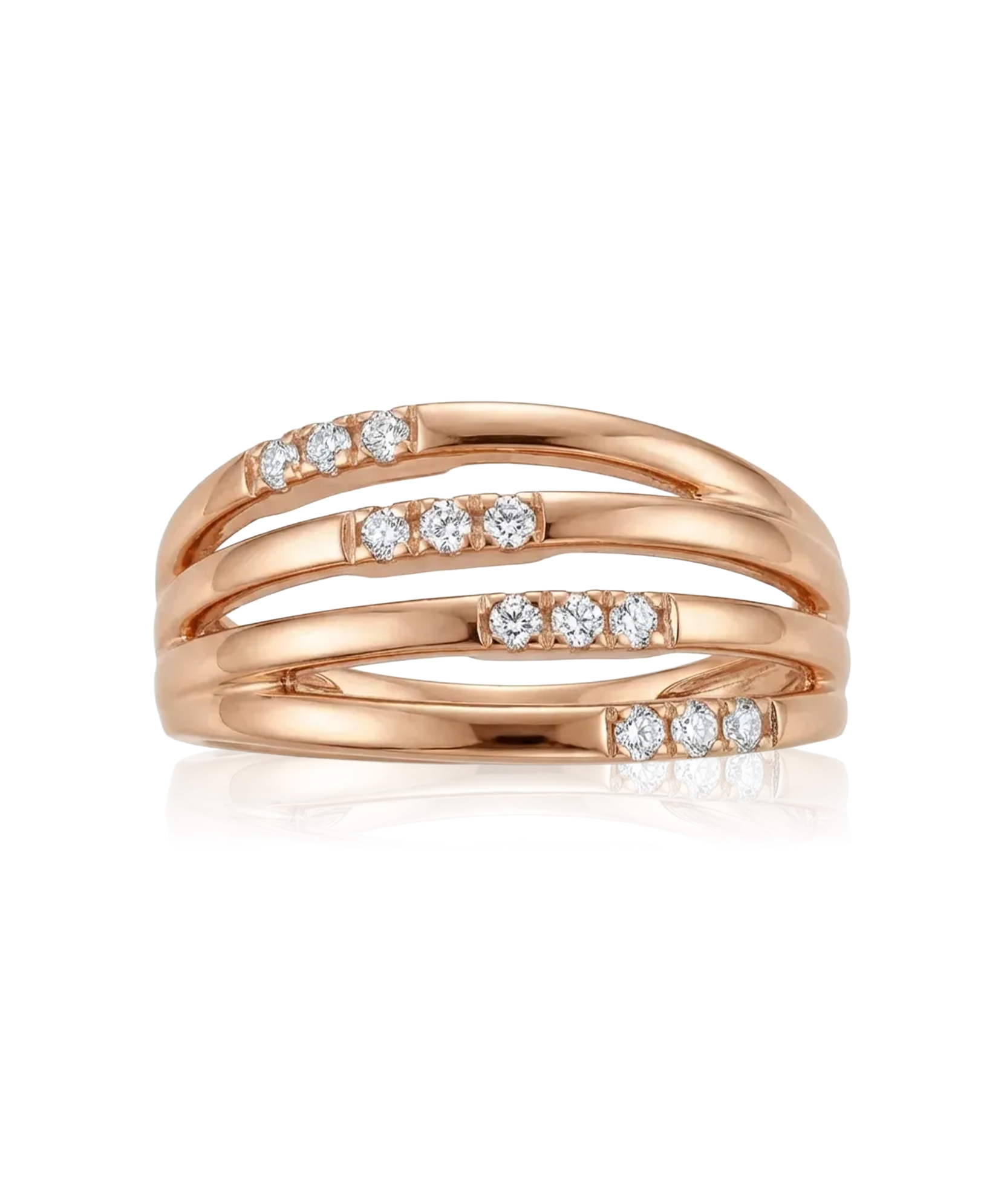 Auksinis žiedas su cirkoniais