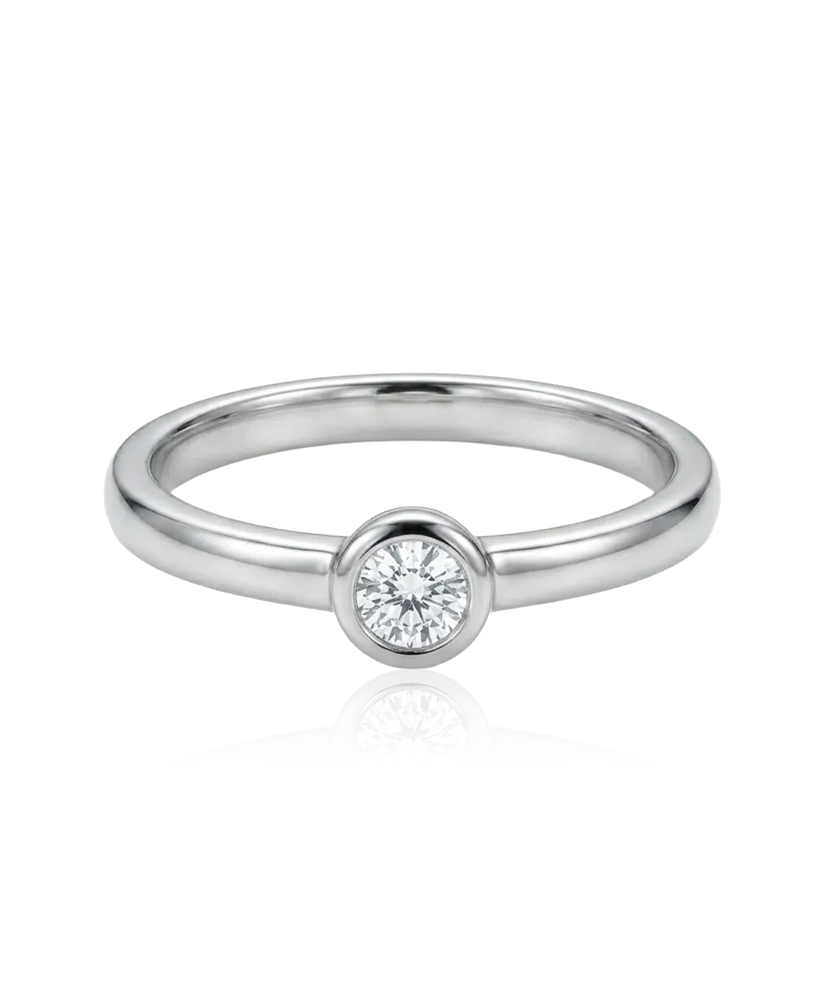 Moteriškas balto aukso žiedas