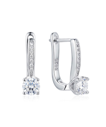 Sidabriniai auskarai su cirkoniais – klasikinis elegantiškas dizainas