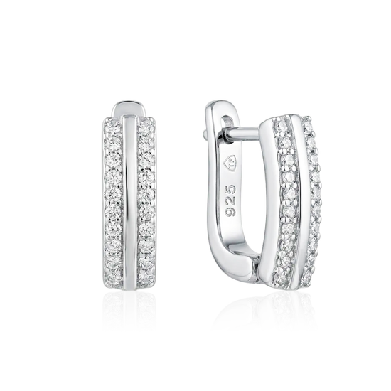 idabriniai auskarai su cirkoniais