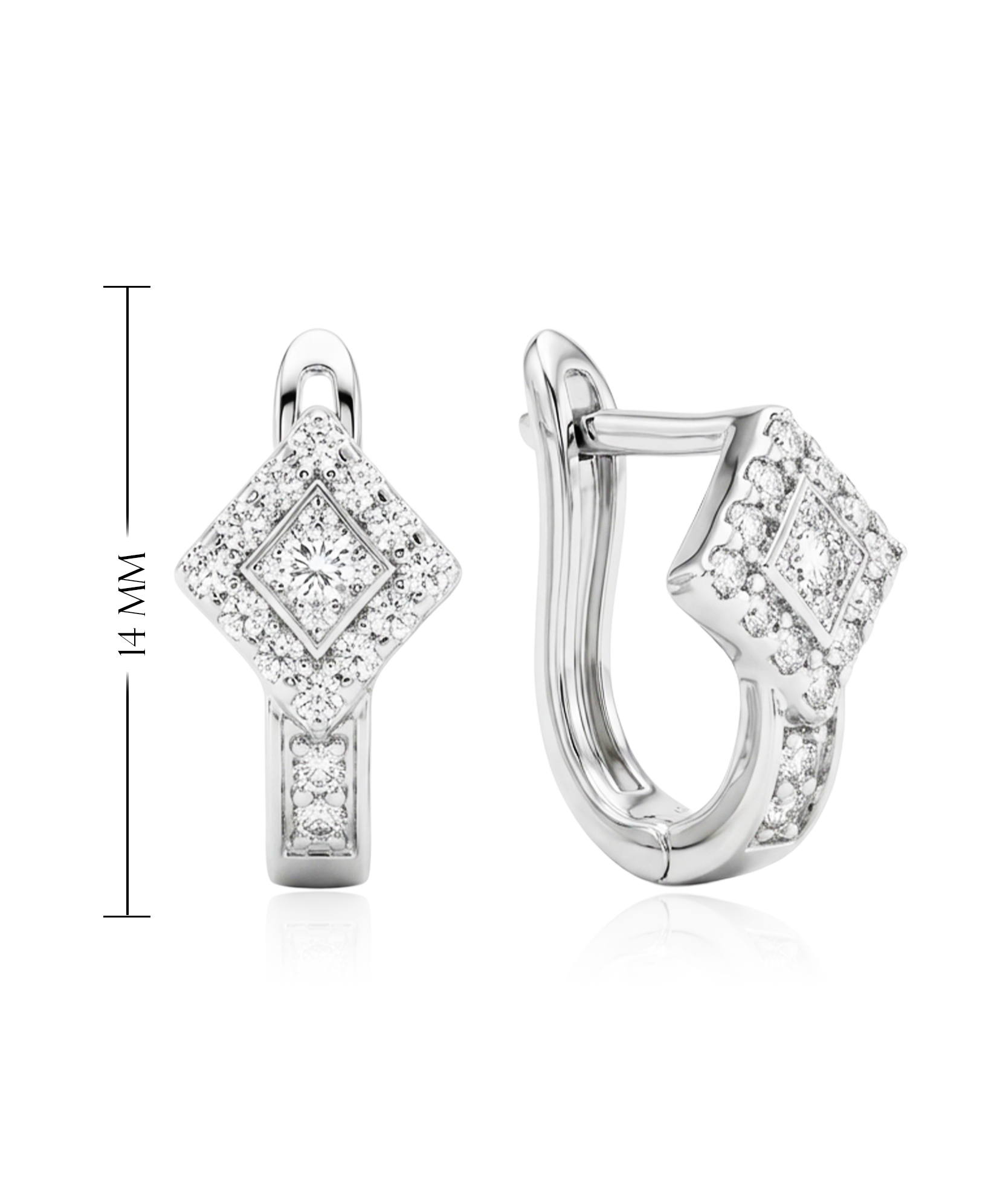 925 sidabro auskarai su cirkoniais