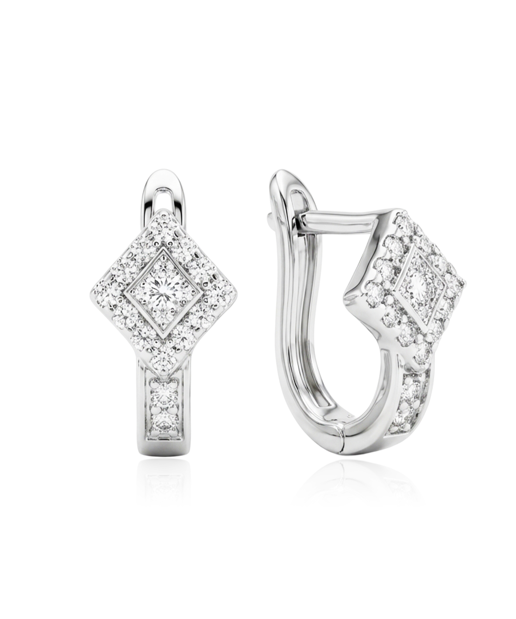 Sidabriniai auskarai su cirkoniais