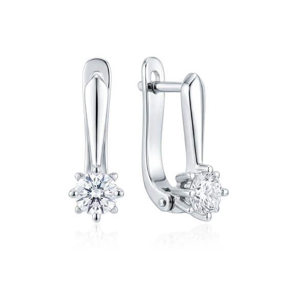 Sidabriniai auskarai su cirkoniais