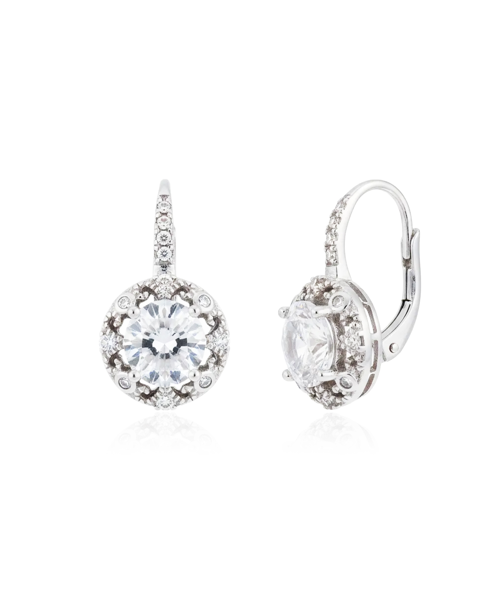 Sidabriniai auskarai su cirkoniais