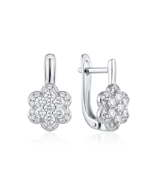 Sidabriniai auskarai su cirkoniais