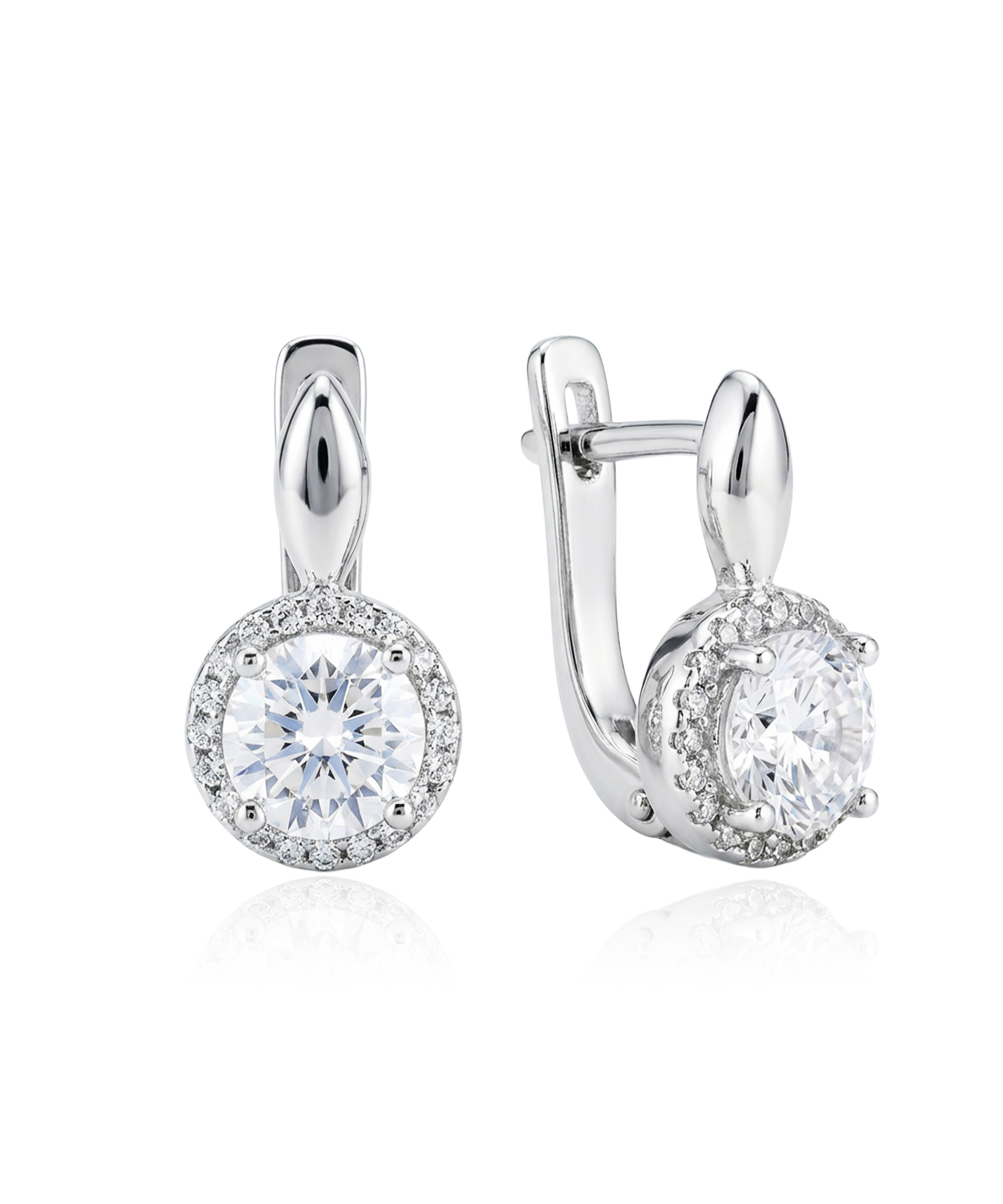 Sidabriniai auskarai su cirkoniais