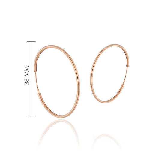 Klasikinės 18 mm auksinės rinkutės iš priekio