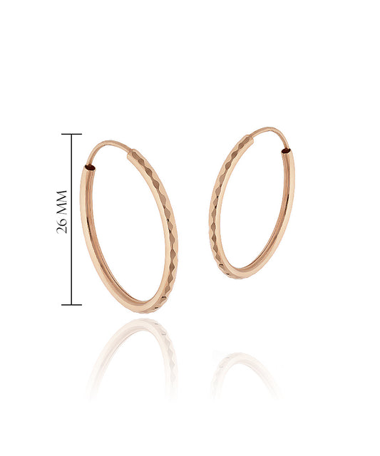 Elegantiškos 26 mm auksinės rinkutės moterims