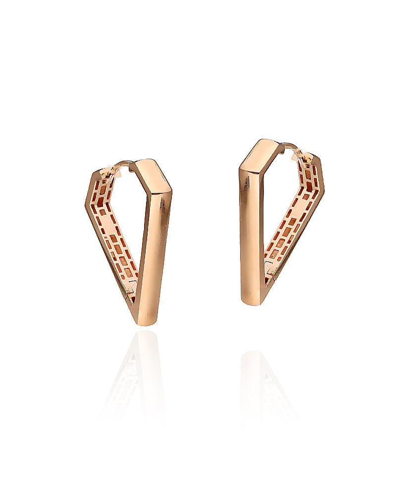 Modernūs auksiniai auskarai