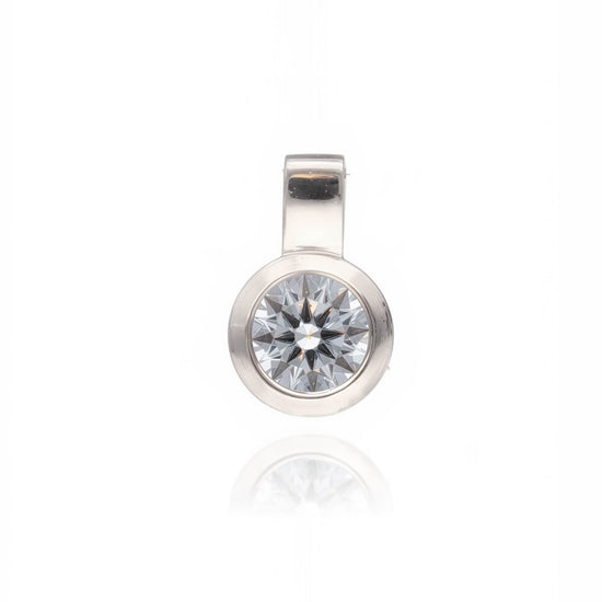 Minimalistinis pakabukas su cirkoniu iš 585 prabos aukso