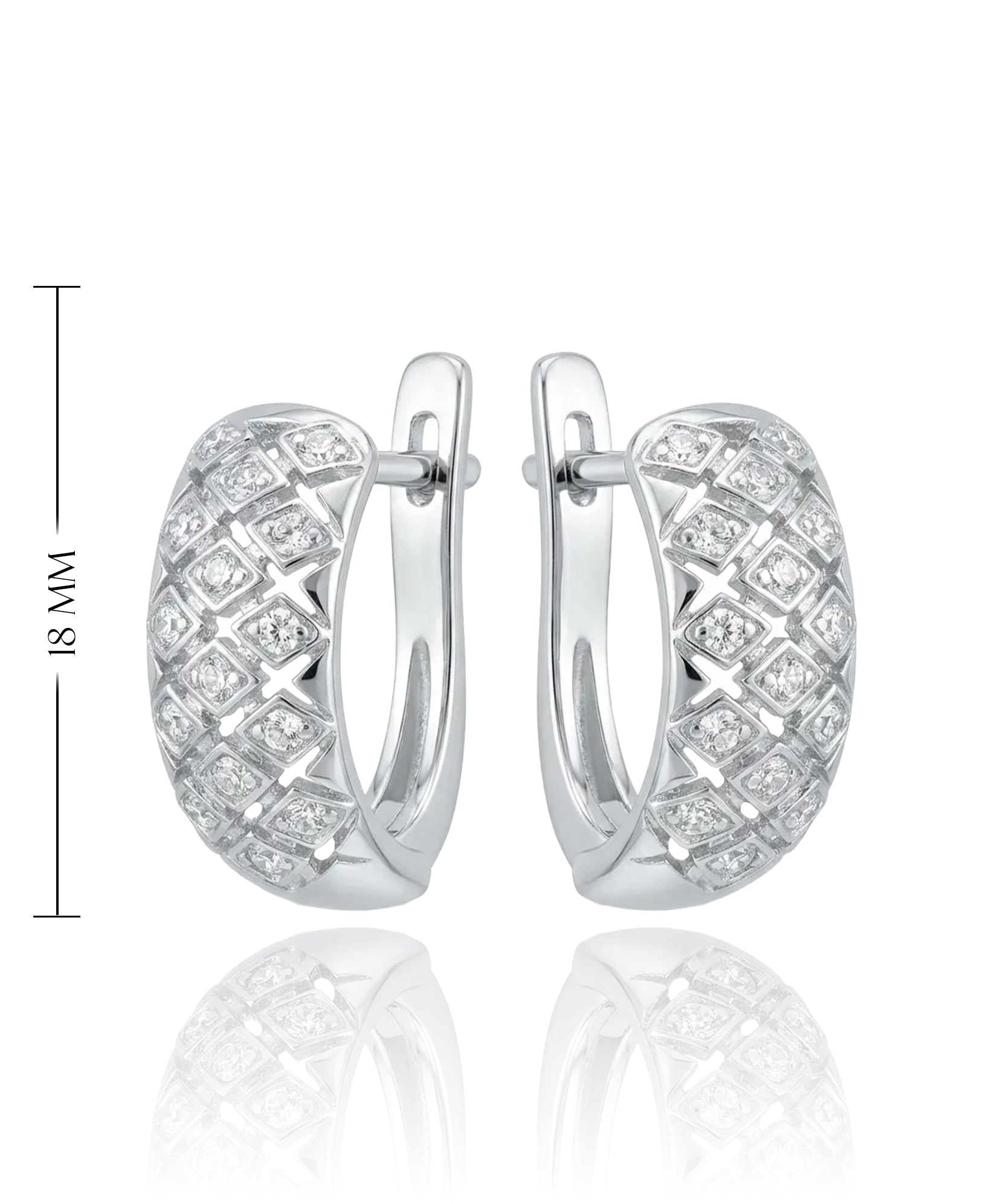 elegantiški sidabriniai auskarai