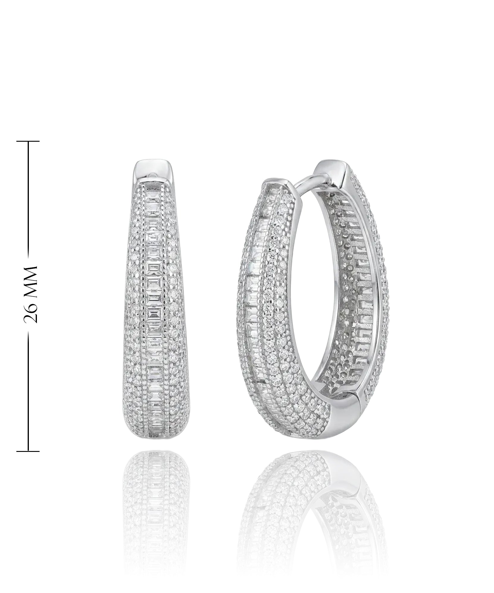 prabangūs sidabriniai auskarai