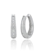 sidabriniai auskarai su cirkoniais