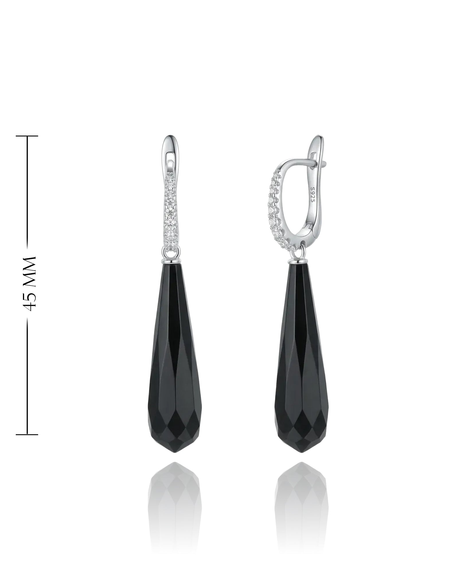 sidabriniai auskarai su cirkoniais