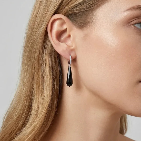 ilgi sidabriniai auskarai