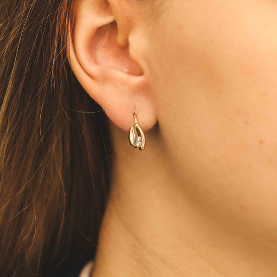 Elegants, izcili auskars - modelim tuvplānā