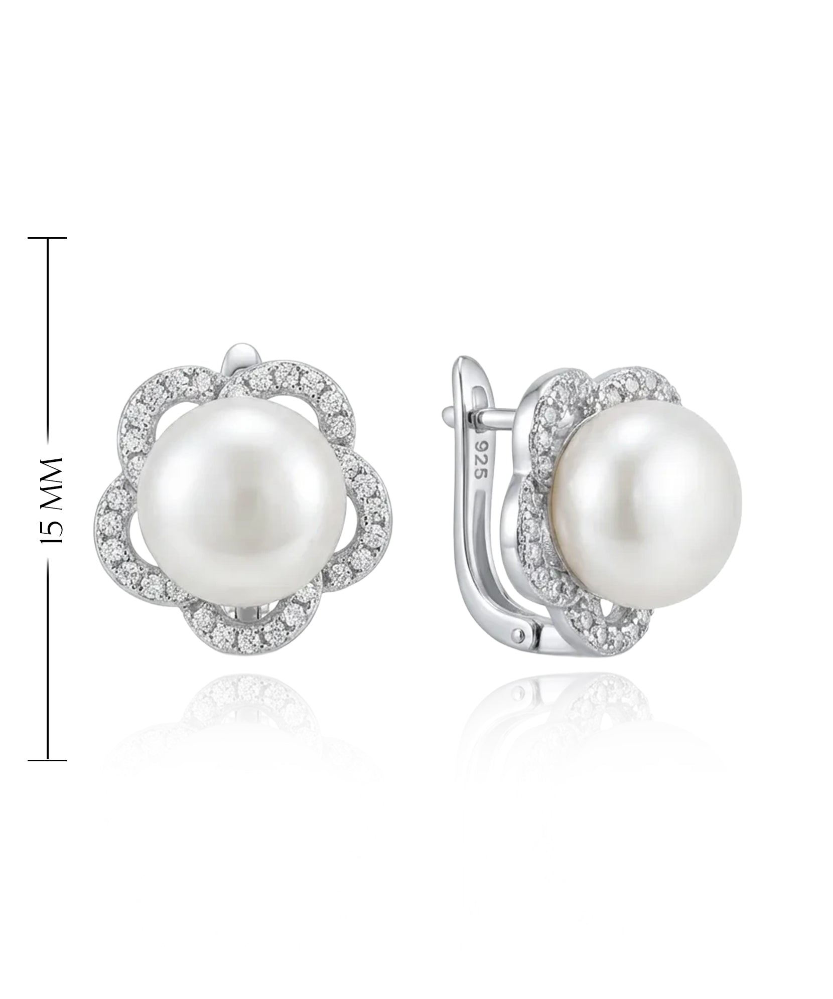 sidabriniai auskarai su anglišku užsegimu