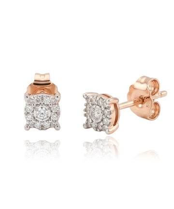 Earrings with diamonds