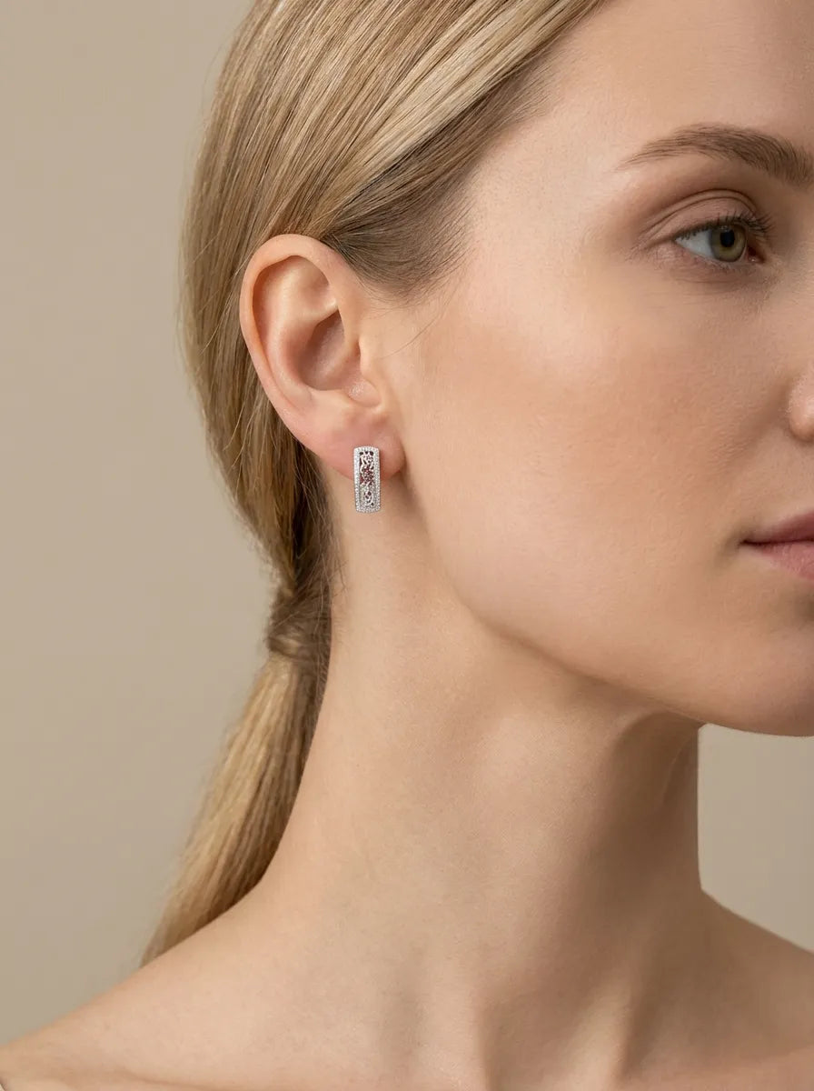 925 sidabro auskarai su anglišku užsegimu