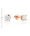 Gold earrings with 0.61ct diamonds